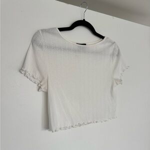 MAJORELLE White Vintage Style T Shirt